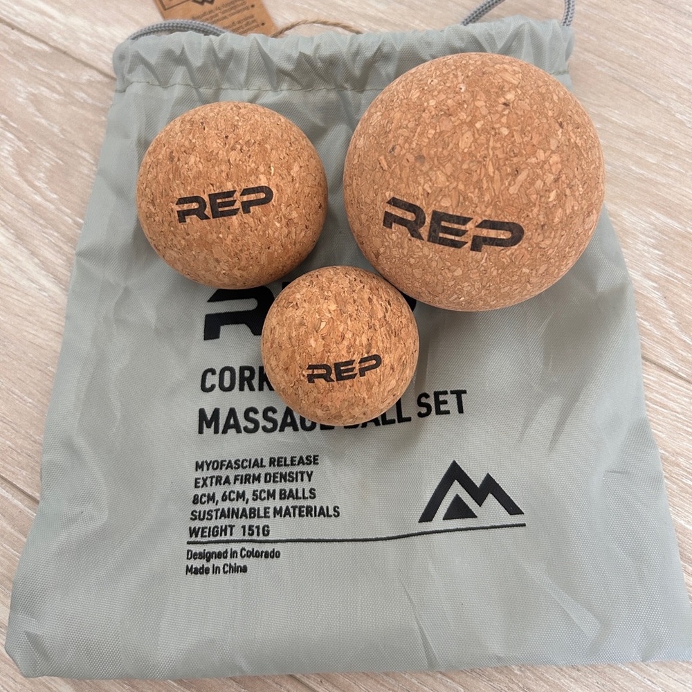 Rep Cork Massage Ball Set